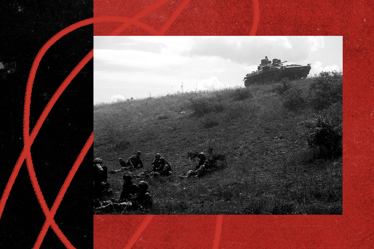 Бійці 93-ї української механізованої бригади або «Холодного Яру» на східному фронті 2 червня, за кілька днів до початку контрнаступу.